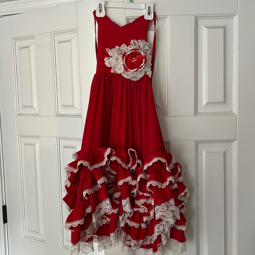 Dollcake Thousand words frill dress - red side 3